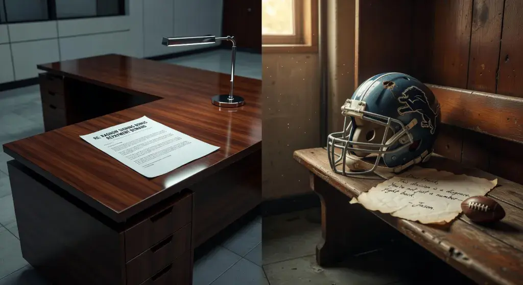 Detroit Lions request repayment of signing bonus portion from retired center Frank Ragnow; Jason Kelce criticizes decision