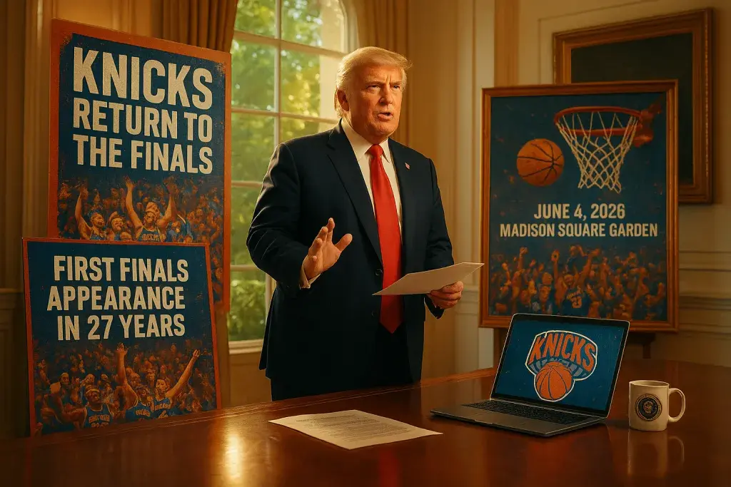 Trump expects to attend NBA Finals as Knicks reach first in 27 years