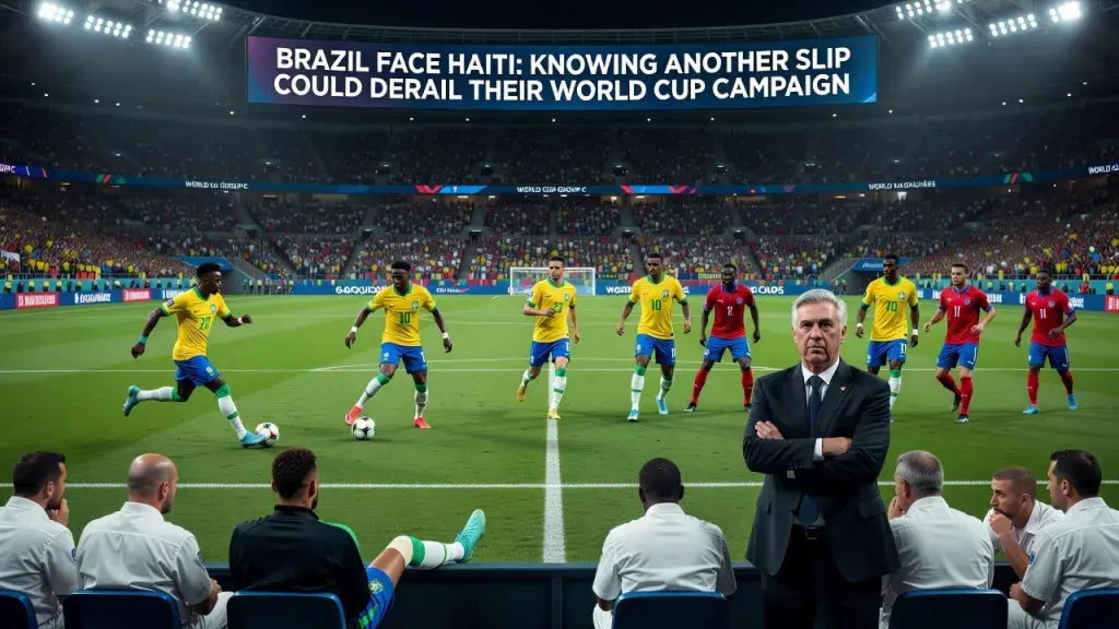 Brazil Face Haiti Knowing Another Slip Could Derail Their World Cup Campaign