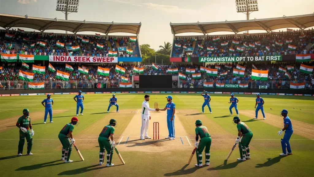 Afghanistan Opt to Bat First as India Seek Series Sweep in Chennai