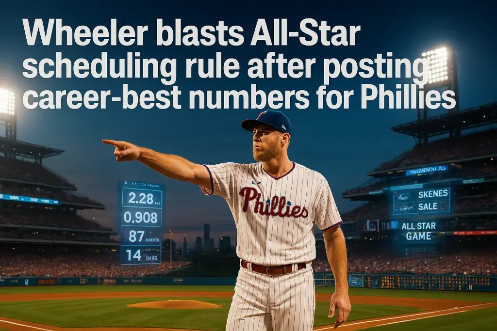 Wheeler blasts All-Star scheduling rule after posting career-best numbers for Phillies