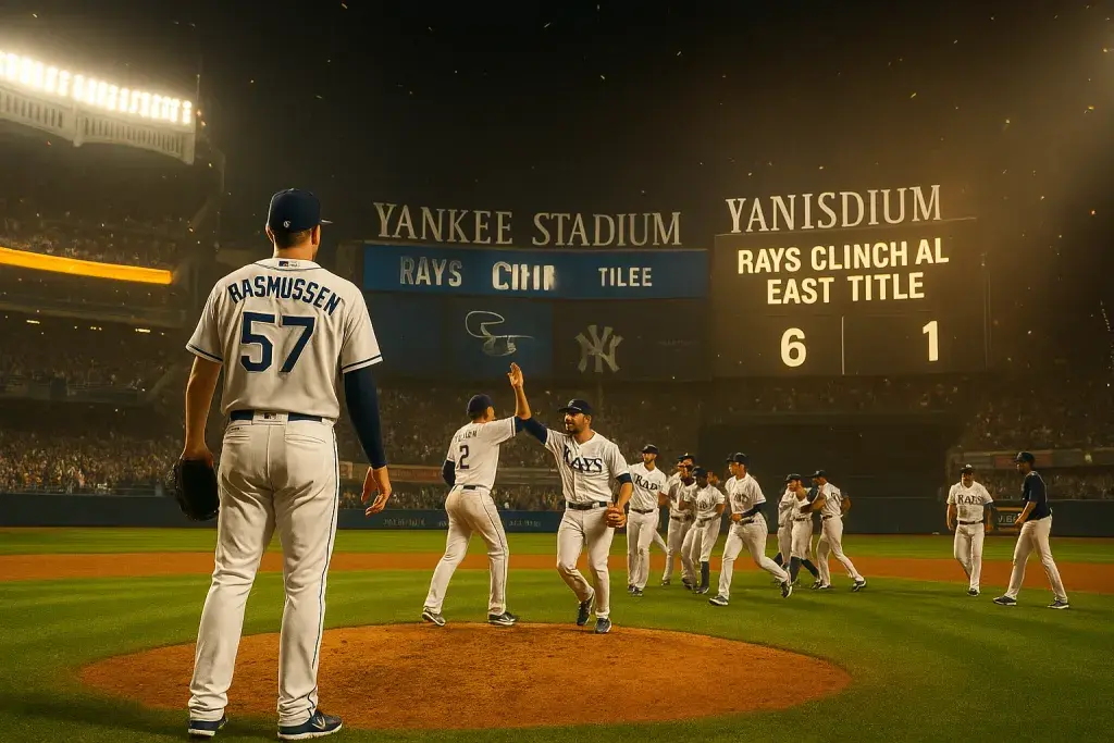 Rays Clinch AL East Title With Rout Of Yankees